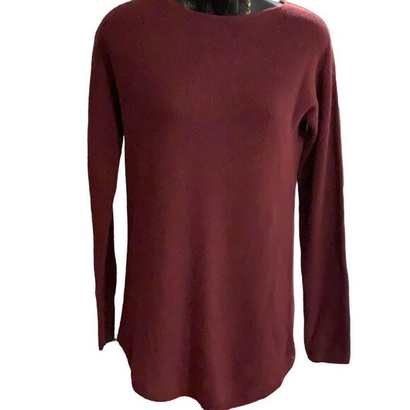Talbots  Women’s Sweater  Maroon Size Extra Small Cotton Blend - Picture 1 of 8